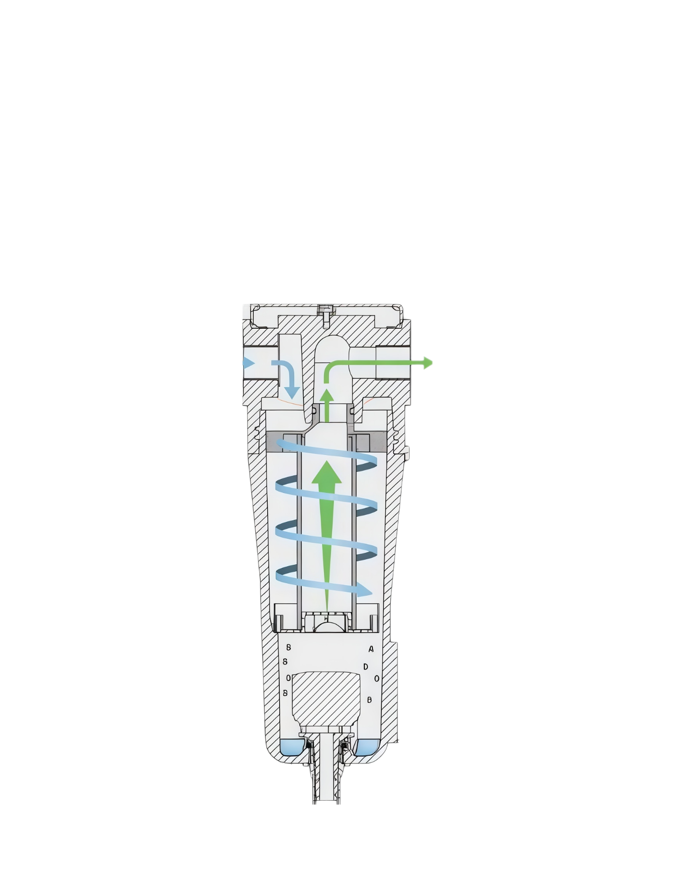 Cyclone gas water separator (1.0MPa）